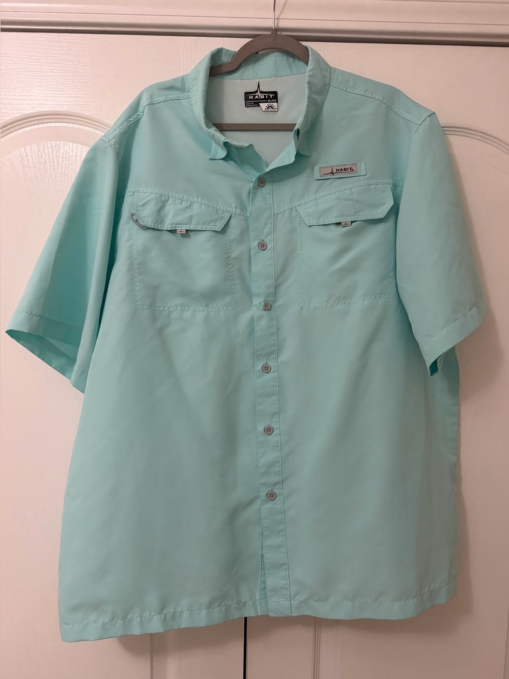 Habit Men's Short Sleeve Fishing Shirt Size XL